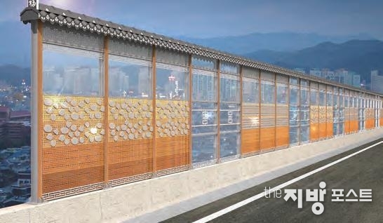 전통디자인 방음벽_ 사진_ (주)태평양