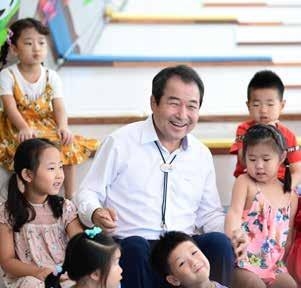 아이들과 함께한 김충섭 김천시장_김처시 제공 