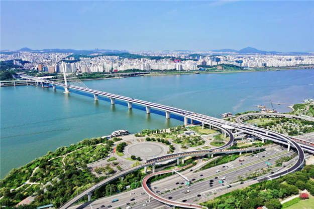 월드컵대교 북단에서 바라본 월드컵대교(사진출처: 서울시)