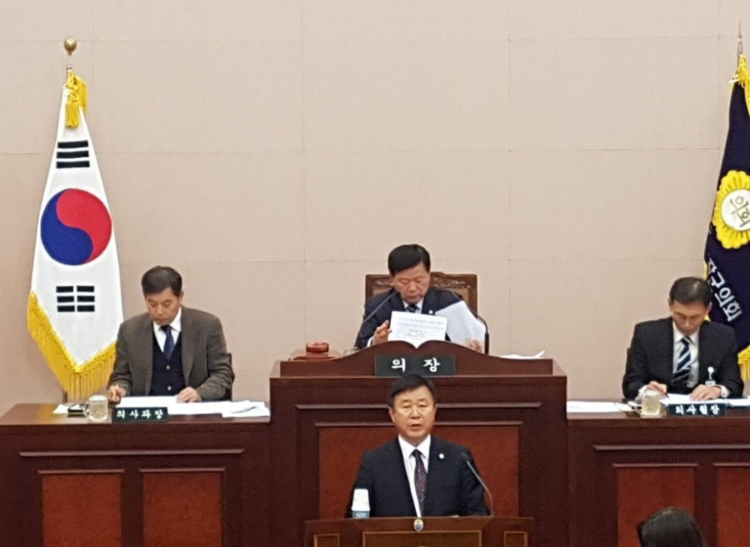 기장군의원 시절 이승우 출마예정자(사진출처_이승우 대표 제공)