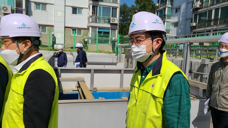 서울물재생시설공단 현장시찰 (사진_이상욱 의원 제공)