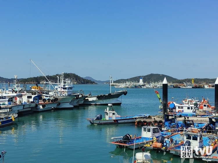 완도 앞바다 