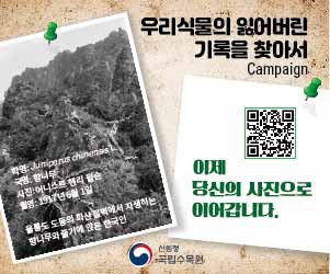 우리식물의 잃어버린 기록을 찾아서 캠페인<사진=산림청>