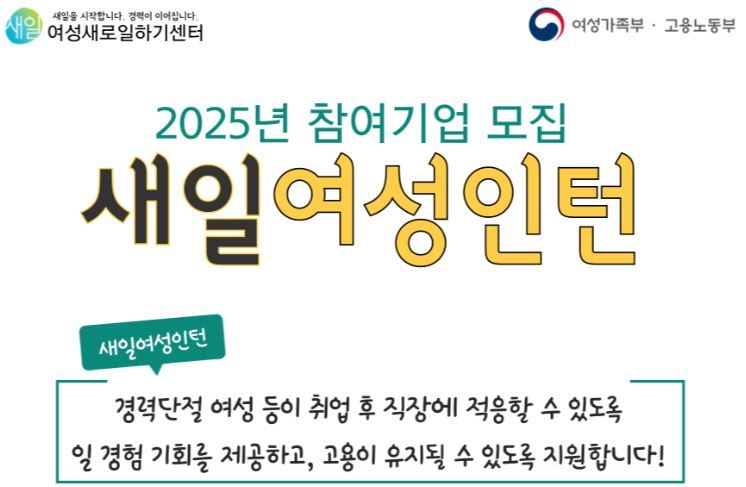 양양여성새로일하기센터 '새일여성인턴 사업' 참여자 모집<사진=양양군>