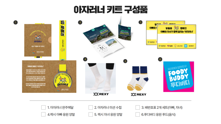 아자러너 키트 구성품(안)<사진=서울시>