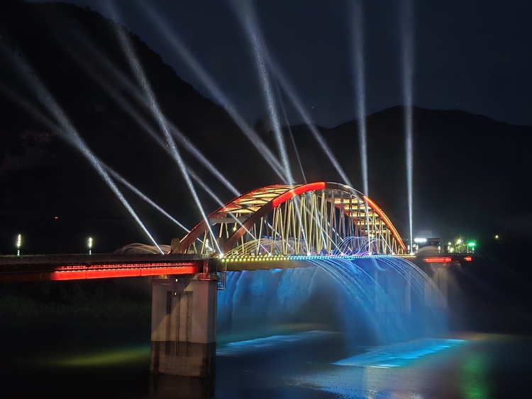 고수대교 경관분수<사진=딘양군>